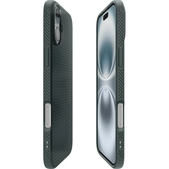 Etui iPhone 16 Spigen Liquid Air Abyss Green