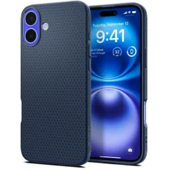 Etui iPhone 16 Spigen Liquid Air Navy Blue