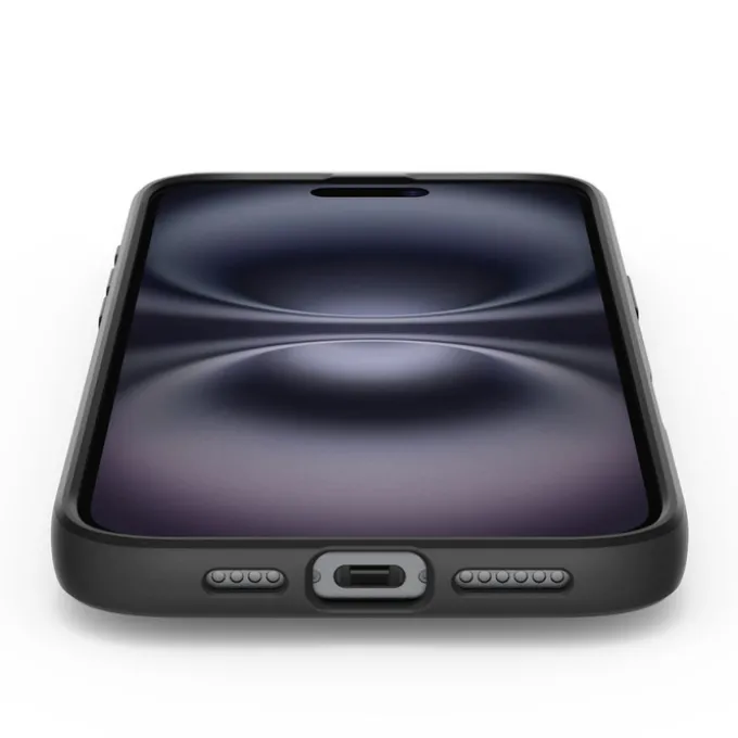 Etui iPhone 16 Spigen Liquid Air Matte Black