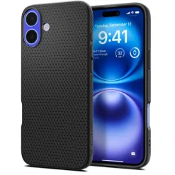 Etui iPhone 16 Spigen Liquid Air Matte Black