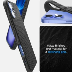 Etui iPhone 16 Spigen Liquid Air Matte Black