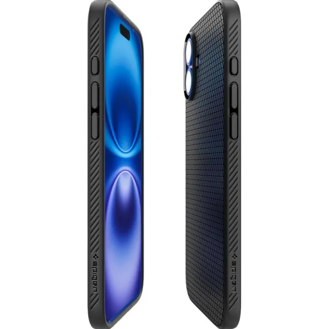 Etui iPhone 16 Spigen Liquid Air Matte Black
