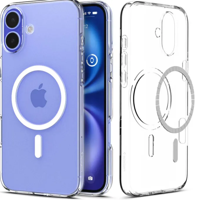 Etui iPhone 16 Spigen Liquid Crystal Mag Magsafe Clear
