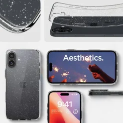 Etui iPhone 16 Spigen Liquid Crystal Glitter Crystal