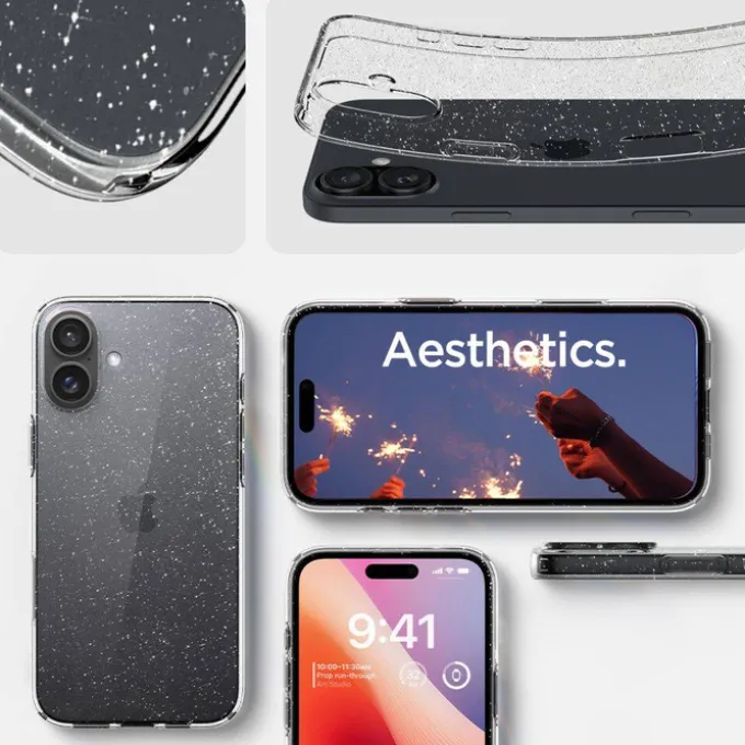 Etui iPhone 16 Spigen Liquid Crystal Glitter Crystal
