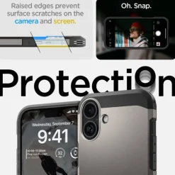 Etui iPhone 16 Spigen Tough Armor Mag Magsafe Gunmetal