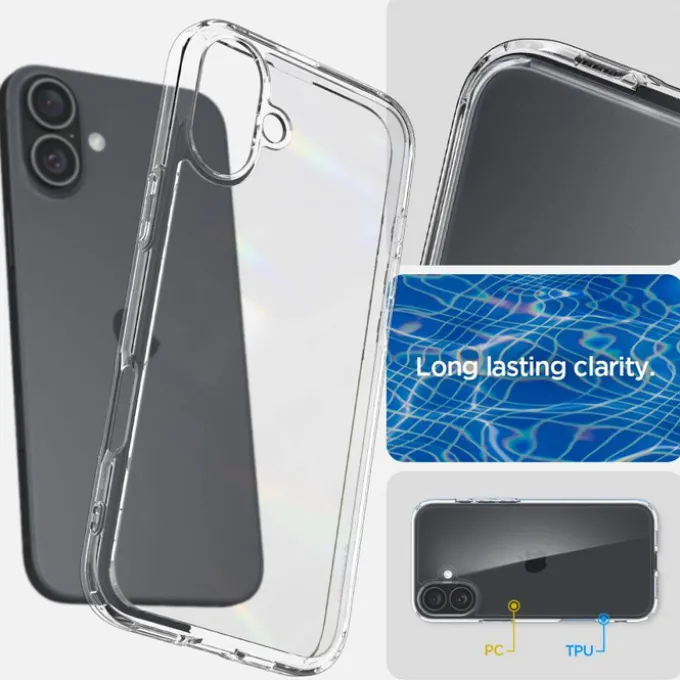 Etui iPhone 16 Spigen Ultra Hybrid Crystal Clear