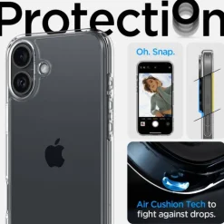 Etui iPhone 16 Spigen Ultra Hybrid Crystal Clear