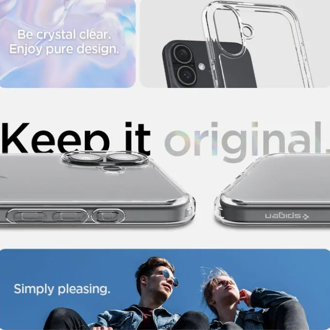 Etui iPhone 16 Spigen Ultra Hybrid Crystal Clear