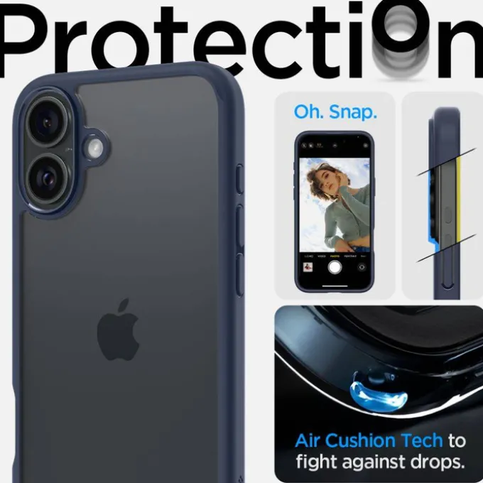 Etui iPhone 16 Spigen Ultra Hybrid Navy Blue