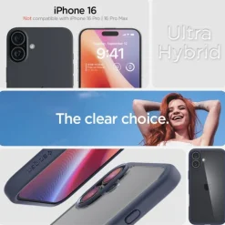Etui iPhone 16 Spigen Ultra Hybrid Navy Blue
