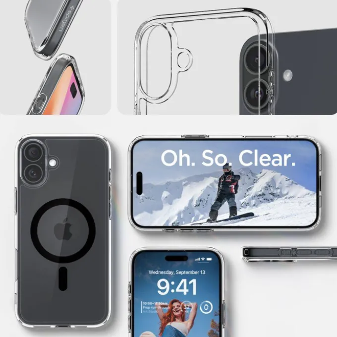 Etui iPhone 16 Spigen Ultra Hybrid Mag Magsafe Black