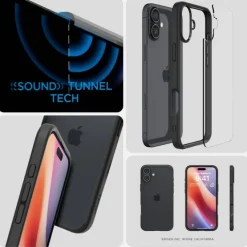 Etui iPhone 16 Spigen Ultra Hybrid Matte Black
