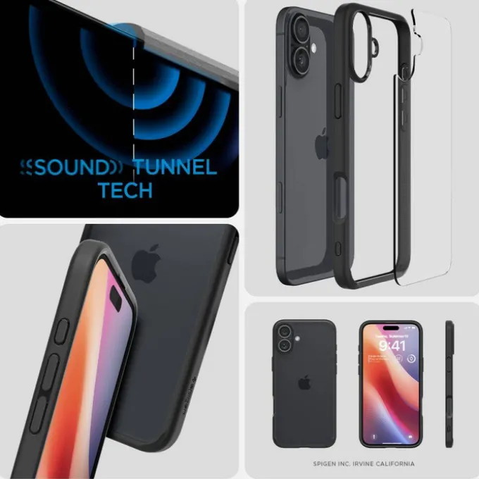 Etui iPhone 16 Spigen Ultra Hybrid Matte Black