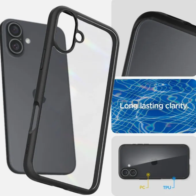 Etui iPhone 16 Spigen Ultra Hybrid Matte Black