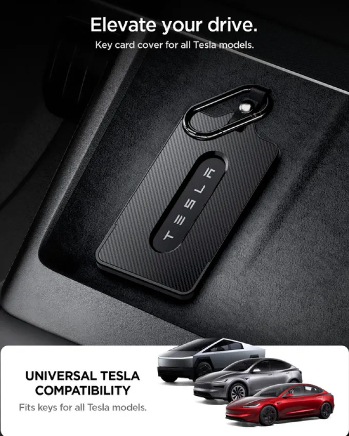 ETUI NA KARTĘ SPIGEN TESLA KEY CARD HOLDER CZARNE