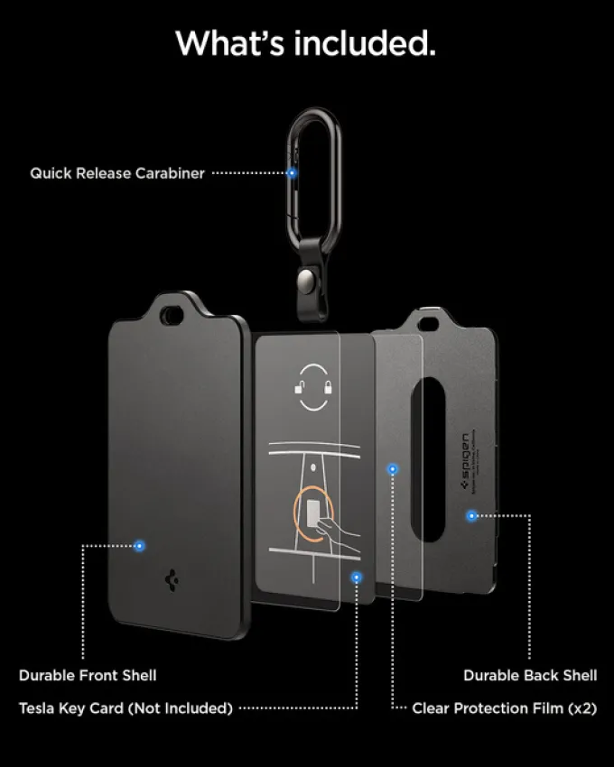 ETUI NA KARTĘ SPIGEN TESLA KEY CARD HOLDER CZARNE