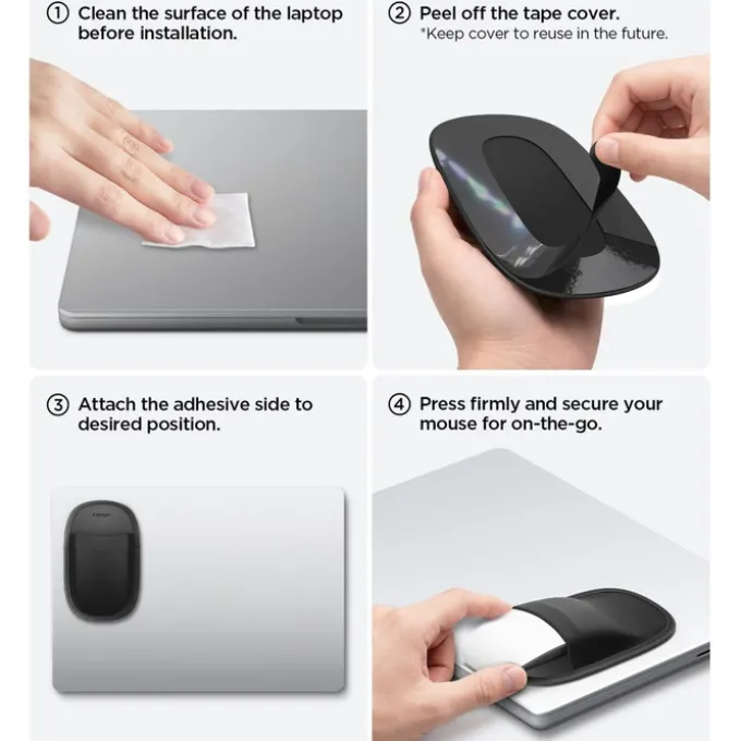 ETUI NA MYSZ SPIGEN LD220 MOUSE SLEEVE CZARNA