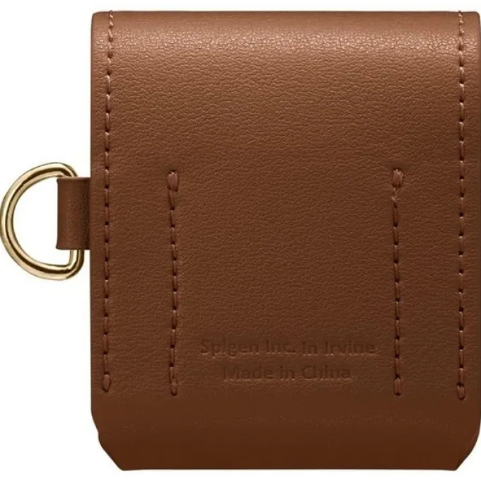 Etui na słuchawki SPIGEN LA Manon Apple Airpods Leather Brown Case