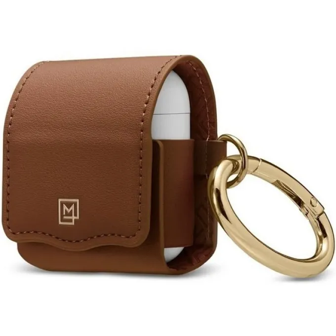 Etui na słuchawki SPIGEN LA Manon Apple Airpods Leather Brown Case
