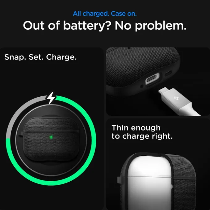 ETUI SPIGEN AIRPODS PRO 3 URBAN FIT BLACK