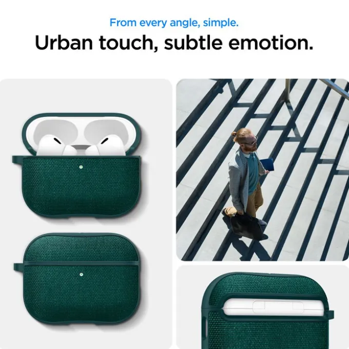 ETUI SPIGEN AIRPODS PRO 3 URBAN FIT MIDNIGHT GREEN