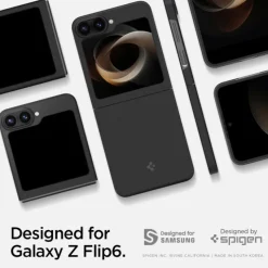 ETUI SPIGEN AIRSKIN SAMSUNG GALAXY Z FLIP 6 / 7 FE ARAMID BLACK