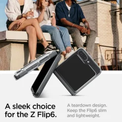 ETUI SPIGEN AIRSKIN SAMSUNG GALAXY Z FLIP 6 / 7 FE CRYSTAL CLEAR