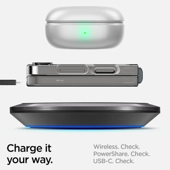 ETUI SPIGEN AIRSKIN SAMSUNG GALAXY Z FLIP 6 / 7 FE CRYSTAL CLEAR
