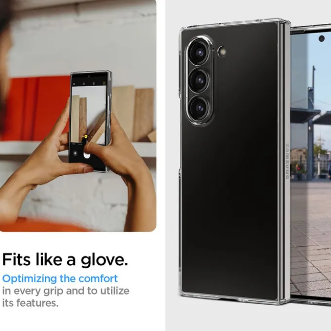 ETUI SPIGEN AIRSKIN SAMSUNG GALAXY Z FOLD 6 CRYSTAL CLEAR