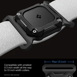 ETUI SPIGEN AIRTAG 1 / 2 TOUGH ARMOR PET COLLAR BLACK