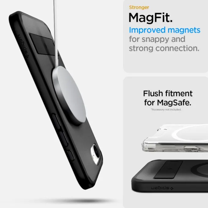 ETUI SPIGEN APPLE IPHONE 17E/16E ULTRA HYBRID S MAGSAFE FROST BLACK
