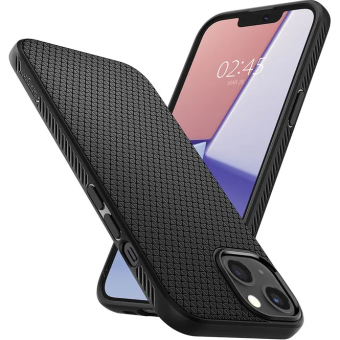 Etui Spigen Apple iPhone 13 Mini Liquid Air Matte Black Czarny Case