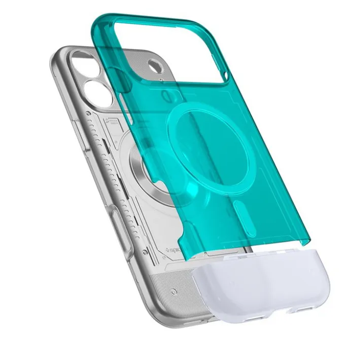 ETUI SPIGEN APPLE IPHONE 17 PRO CLASSIC C1 MAGSAFE BONDI BLUE
