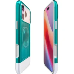 ETUI SPIGEN APPLE IPHONE 17 PRO CLASSIC C1 MAGSAFE BONDI BLUE