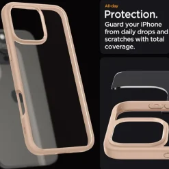 ETUI SPIGEN APPLE IPHONE 16 PRO MAX ULTRA HYBRID ROSE TITANIUM