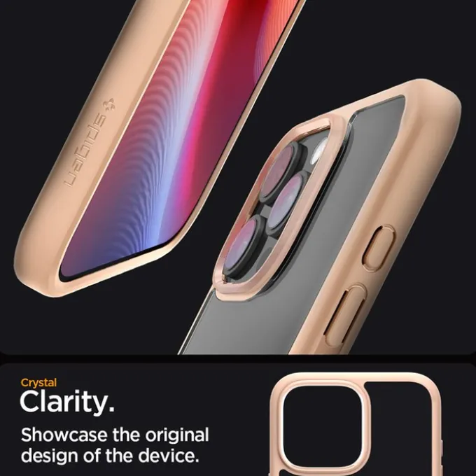 ETUI SPIGEN APPLE IPHONE 16 PRO MAX ULTRA HYBRID ROSE TITANIUM