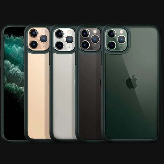 Etui SPIGEN Apple iPhone 11 Pro Ultra Hybrid Midnight Green Zielone Case