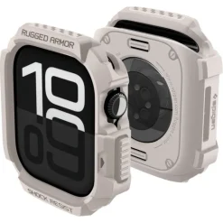 ETUI SPIGEN APPLE WATCH 10 / 11 (42 MM) RUGGED ARMOR V2 DUNE BEIGE