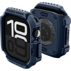 ETUI SPIGEN APPLE WATCH 10 / 11 (42 MM) RUGGED ARMOR V2 NAVY BLUE