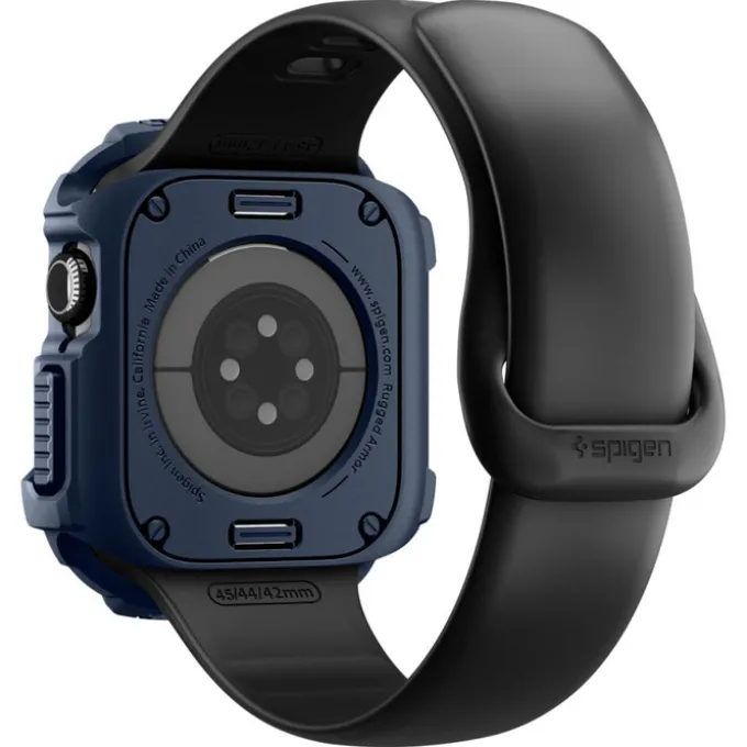 ETUI SPIGEN APPLE WATCH 10 / 11 (42 MM) RUGGED ARMOR V2 NAVY BLUE