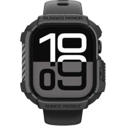 ETUI SPIGEN APPLE WATCH 11 46MM RUGGED ARMOR 2 MATTE BLACK