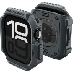 ETUI SPIGEN APPLE WATCH 11 46MM RUGGED ARMOR 2 DARK GRAY