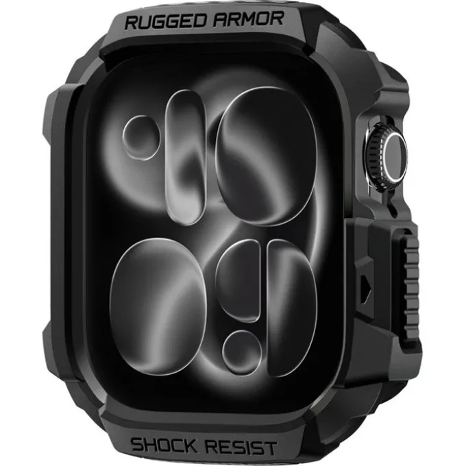ETUI SPIGEN APPLE WATCH 11 42MM RUGGED ARMOR 2 MATTE BLACK