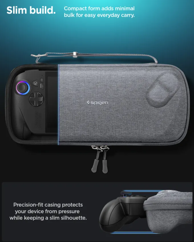 ETUI SPIGEN ASUS ROG XBOK ALLY/ ALLY X KLASDEN POUCH CHARCOAL GRAY