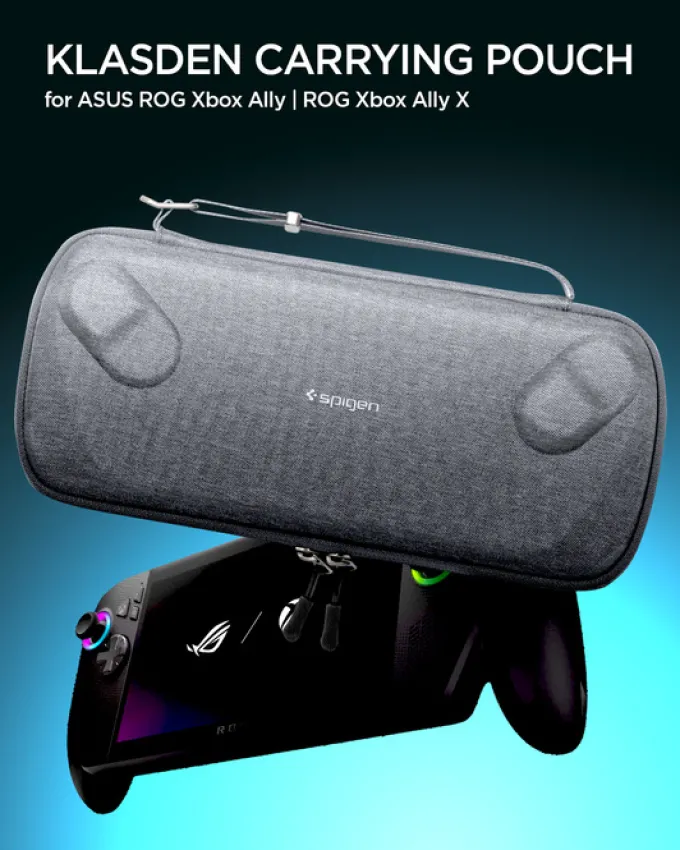 ETUI SPIGEN ASUS ROG XBOK ALLY/ ALLY X KLASDEN POUCH CHARCOAL GRAY