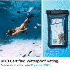 Etui Spigen A601 Universal Waterproof Case Black