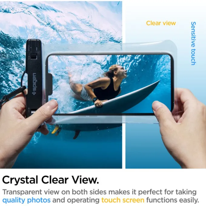 Etui Spigen A601 Universal Waterproof Case Crystal Clear
