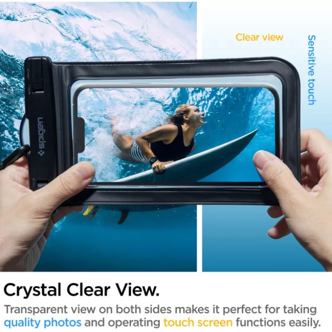 Etui Spigen A601 Universal Waterproof Case 2-pack Black