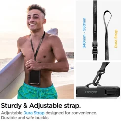 Etui Spigen A610 Universal Waterproof Float Case Black